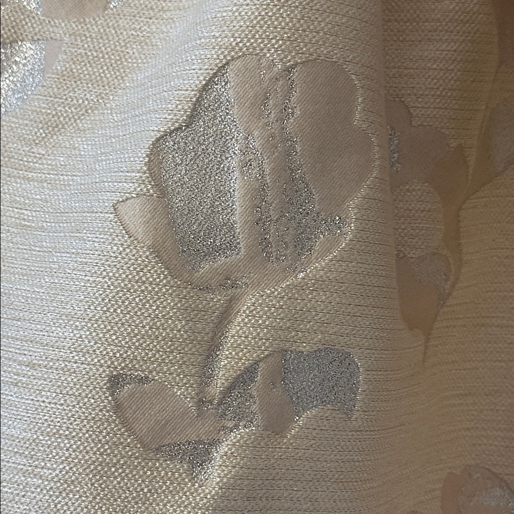 Comme des Garçons tao Floral Jacquard Sleeveless Dress Champagne Color Sz Small - Picture 4 of 9